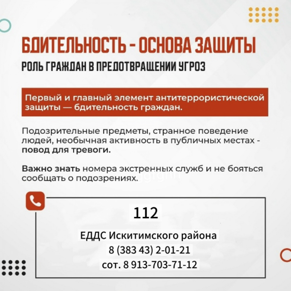 Если что-то кажется подозрительным: памятка для жителей Искитимского района
